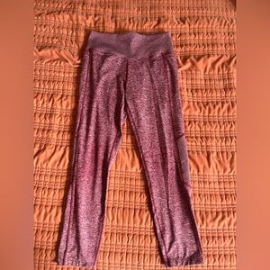 PINK Victoria's Secret COZY Heathered Wine Leggings